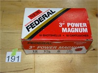 12Ga 3" Federal Shotshells 10ct