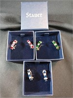 3 pairs of Stauer sterling silver stress free