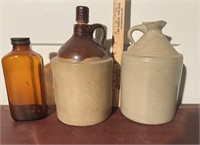 Clay Jugs & Vintage Bottle