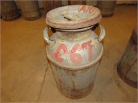 Milk Can Stored with Paper