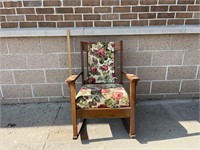 Rocking Chair with Floral Cushions