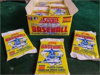 30 Unopened Packs 1990 Score Baseball Cards in Box