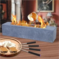 Large Rectangle Tabletop Fire Pit - Portable