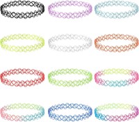 SEALED-12pcs Tattoo Necklace Choker x3