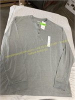 Mens size XL Henley shirt & XXL (18/18.5) shirt