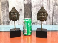 Buddah heads (metal)