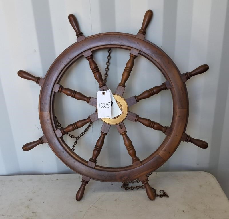 Captain's ship wheel