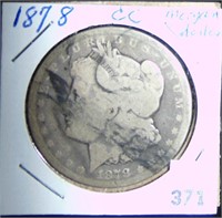 1878 Morgan Dollar AG.