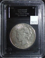 1924-S Peace Dollar VG+ (better date).