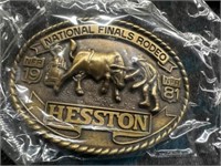 1981 Hesston NFR Buckles, LOT of 5, NOS