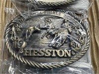 1980 Hesston NFR Buckles, LOT of 5, NOS