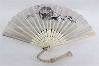 Hand Paint Bone Fan