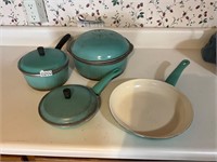 Teal pots and pans- 2 club