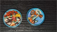 2 1966 Batman Space Magic Coins #3 - 6