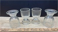 4 Vintage Egg Cup/Juice Glass *LYR