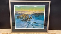Framed signed/numbered (235/350) print by Michael