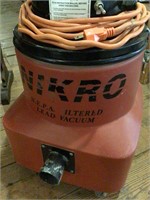 Nikro H.E.P.A.  Filtered Lead Vacuum, no hose
