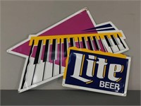 Lite Beer Tin Bar Sign