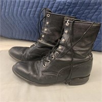 Justin L506 Black Leather Lace Up Hiram Kiltie