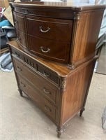 Vintage 5 drawer chest 40” wide 20” deep 54.5”