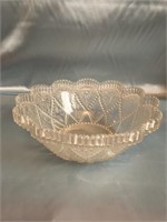 FROSTED CRYSTAL BOWL 8 INCHES