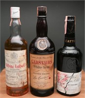 Vintage Cattos, Dewar & Carstairs Whiskey (3)