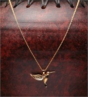 Bradford Exchange Wings of Joy Pendant Necklace