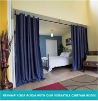 $80 Room/Dividers/Now 108"-168 Hanging Curtain Rod