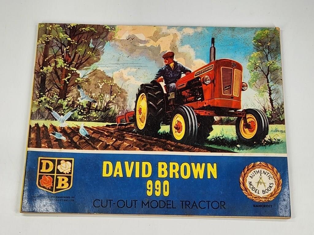 VINTAGE DAVID BROWN 990 CUT-OUT TRACTOR MODEL