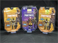 FORT NIGHT LOT OF 3 ACTION FIGURES