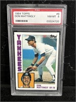 1984 Topps Don Mattingly RC #8 PSA NM-MT 8