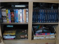 All In Lower Cabinet Right Of Fireplace VHS & More