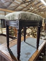 Footstool/ ottoman with needle point