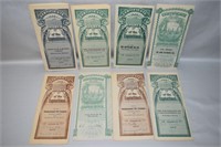 Antique Lot of Capital Stock Certificates Oil Co