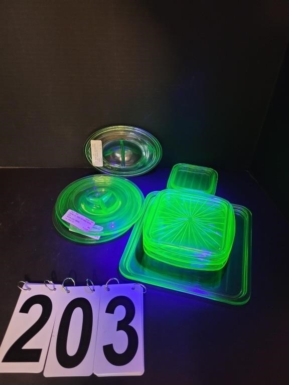 Uranium Glass Lids