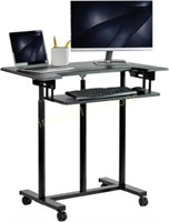 VIVO Adjustable Table  Stand Up Desk Cart