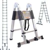 BOWEITI Telescoping Extension Ladder  16.5FT