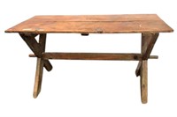 Early Sawbuck Table