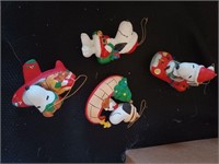 Vintage lot of Snoopy ornaments