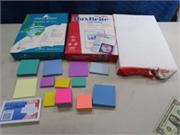 asst New Office Paper & Post It Notes