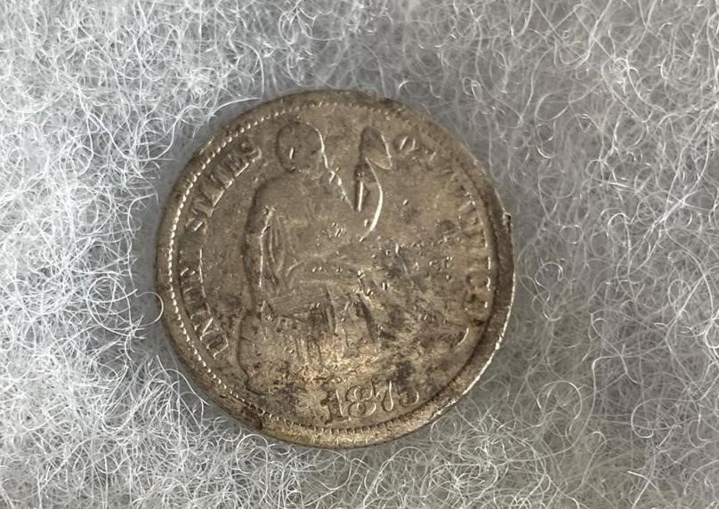 1875 Seated Liberty Dime