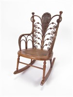 Antique Victorian Childs Rocking Chair
