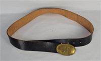 Leather Belt W/ Repro Civil War Buckle