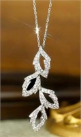 0.5ct Natural Diamond Necklace 18K Gold