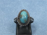 S.S. Tested Turquoise Ring