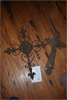2 Metal Crucifixes