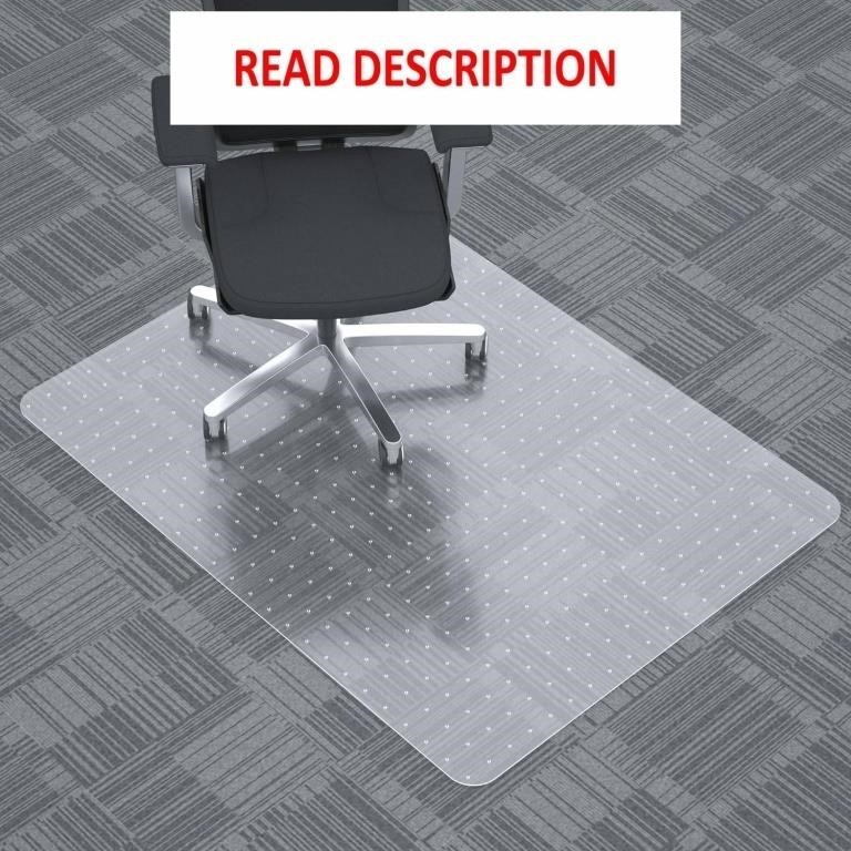 100pointONE 36' x 48' Chair Mat for Carpets