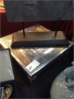 Silver display pedestal