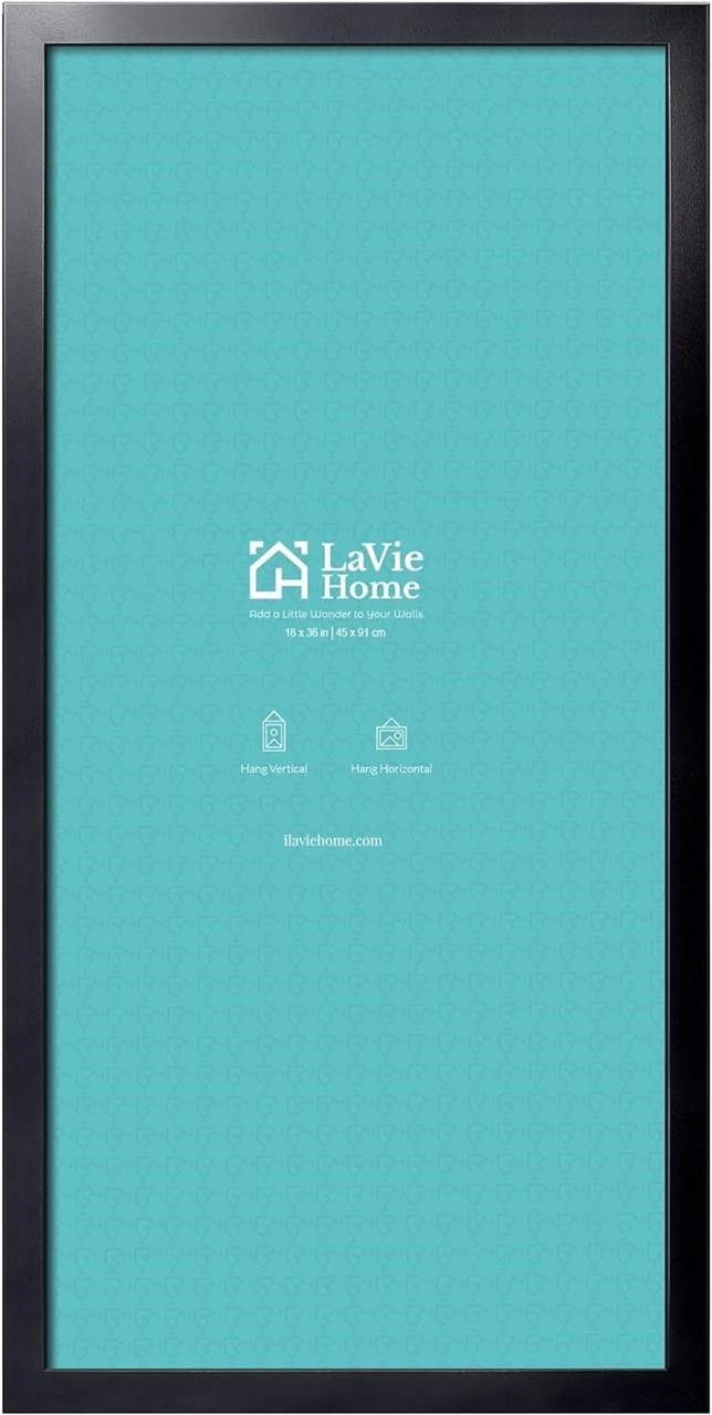 LaVie Home 18x36 Picture Frame Black  1 Pack