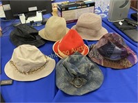 SEVEN LADIES BRIMMED HATS FROM VARIOUS MAKERS